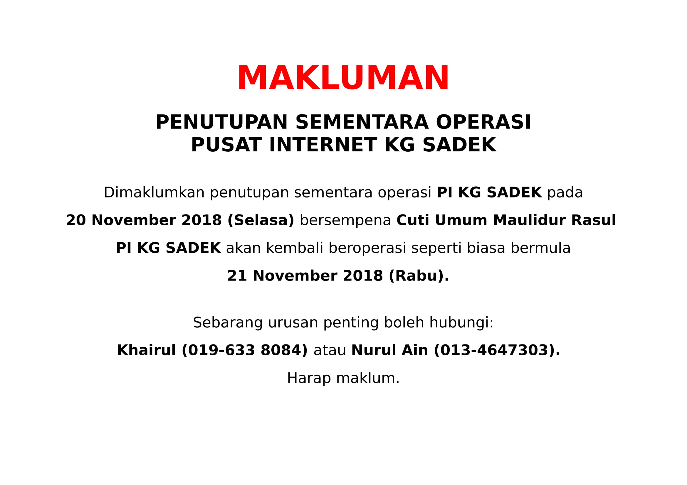 MAKLUMAN 2