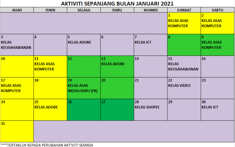 01 JADUAL AKTIVITI SEMASA JANUARI 2021