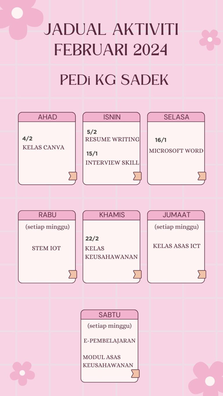 Pink Cute Weekly Planner Your Story